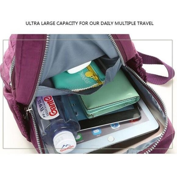 Women Nylon Backpack Purse Shoulder Rucksack Small Travel Bag Sling Bag Daily